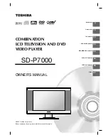 Toshiba SD-P7000 Owner'S Manual preview