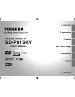 Предварительный просмотр 1 страницы Toshiba SD-P91SKY Owner'S Manual