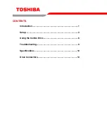 Предварительный просмотр 2 страницы Toshiba SD-R1512 User Manual
