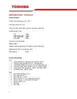 Preview for 3 page of Toshiba SD-R2612 User Manual