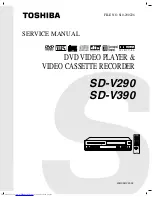 Toshiba SD-V290 Service Manual preview