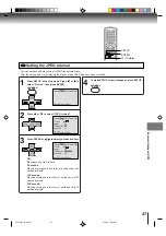 Предварительный просмотр 47 страницы Toshiba SD-V291 Owner'S Manual