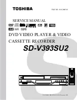 Preview for 1 page of Toshiba SD-V393SU Service Manual