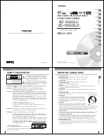 Preview for 2 page of Toshiba SD-V393SU Service Manual