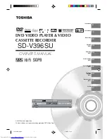 Предварительный просмотр 1 страницы Toshiba SD-V396SU Owner'S Manual