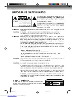 Предварительный просмотр 2 страницы Toshiba SD-V396SU Owner'S Manual