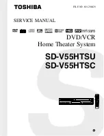 Preview for 1 page of Toshiba SD-V55HTSU Service Manual