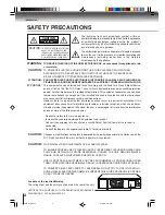 Preview for 2 page of Toshiba SD-V594SC Owner'S Manual