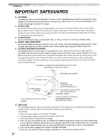 Предварительный просмотр 4 страницы Toshiba SD-V594SU Owner'S Manual