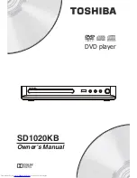 Toshiba SD1020KB Owner'S Manual preview