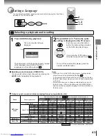 Предварительный просмотр 43 страницы Toshiba SD120 Owner'S Manual