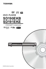 Предварительный просмотр 1 страницы Toshiba SD190 Owner'S Manual