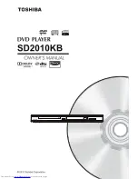 Toshiba SD2010KB Owner'S Manual preview