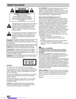 Предварительный просмотр 2 страницы Toshiba SD2805 - Carousel DVD And CD Player Owner'S Manual