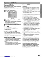 Предварительный просмотр 21 страницы Toshiba SD2805 - Carousel DVD And CD Player Owner'S Manual