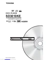 Toshiba SD3010KE Owner'S Manual preview