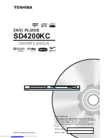 Предварительный просмотр 1 страницы Toshiba SD4200KC Owner'S Manual