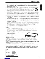 Предварительный просмотр 3 страницы Toshiba SD4200KC Owner'S Manual