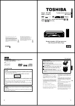 Preview for 2 page of Toshiba SD46VSR Service Manual