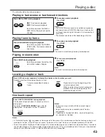 Предварительный просмотр 42 страницы Toshiba SD46VSR User Manual