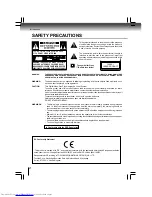 Preview for 2 page of Toshiba SD490EKE Owner'S Manual