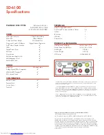 Предварительный просмотр 2 страницы Toshiba SD6100 - SD DVD Player Specifications