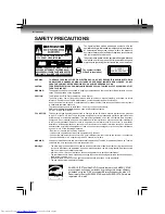 Preview for 2 page of Toshiba SD7200KU Owner'S Manual