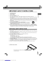 Preview for 3 page of Toshiba SD7200KU Owner'S Manual