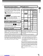 Preview for 5 page of Toshiba SD7300 Owner'S Manual