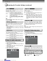 Preview for 22 page of Toshiba SD7300 Owner'S Manual