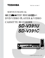 Preview for 1 page of Toshiba SDV391c Service Manual