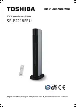 Предварительный просмотр 1 страницы Toshiba SF-P2218EEU Instructions Manual