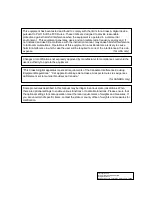 Preview for 2 page of Toshiba SL-5300 Series Owner'S Manual