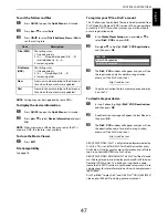 Предварительный просмотр 47 страницы Toshiba SL83* Digital Series Owner'S Manual