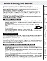 Preview for 4 page of Toshiba Sora PDR-T10 Instruction Manual