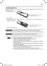 Предварительный просмотр 11 страницы Toshiba SoundStrip SBX5065KU User Manual