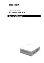 Предварительный просмотр 1 страницы Toshiba ST-7000 Series Owner'S Manual
