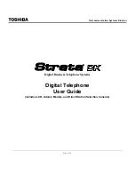 Toshiba Starta DK Digital Telephone User Manual preview