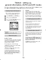 Preview for 13 page of Toshiba Stasis 20VL43 Owner'S Manual