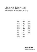 Toshiba STOR.E ALU TV KIT 2.5" User Manual preview