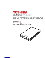 Предварительный просмотр 41 страницы Toshiba Stor E alu User Manual