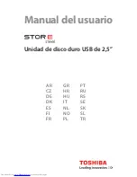 Предварительный просмотр 104 страницы Toshiba Stor.E Steel User Manual