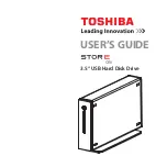 Preview for 1 page of Toshiba STORE alu User Manual