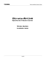 Toshiba Strata AirLink Installation Manual preview