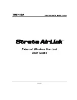 Предварительный просмотр 2 страницы Toshiba Strata AirLink User Manual