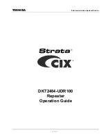 Preview for 1 page of Toshiba STRATA CIX DKT2404-UDR100 Operation Manual