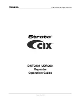 Preview for 1 page of Toshiba Strata CIX DKT2404-UDR200 Operation Manual