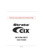 Toshiba Strata Cix DKT2504-DECT User Manual preview