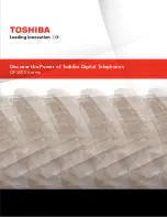 Toshiba Strata CIX DP-5000 series Brochure preview