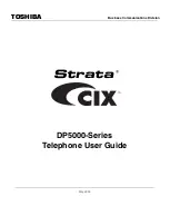 Preview for 1 page of Toshiba Strata CIX DP-5000 series User Manual